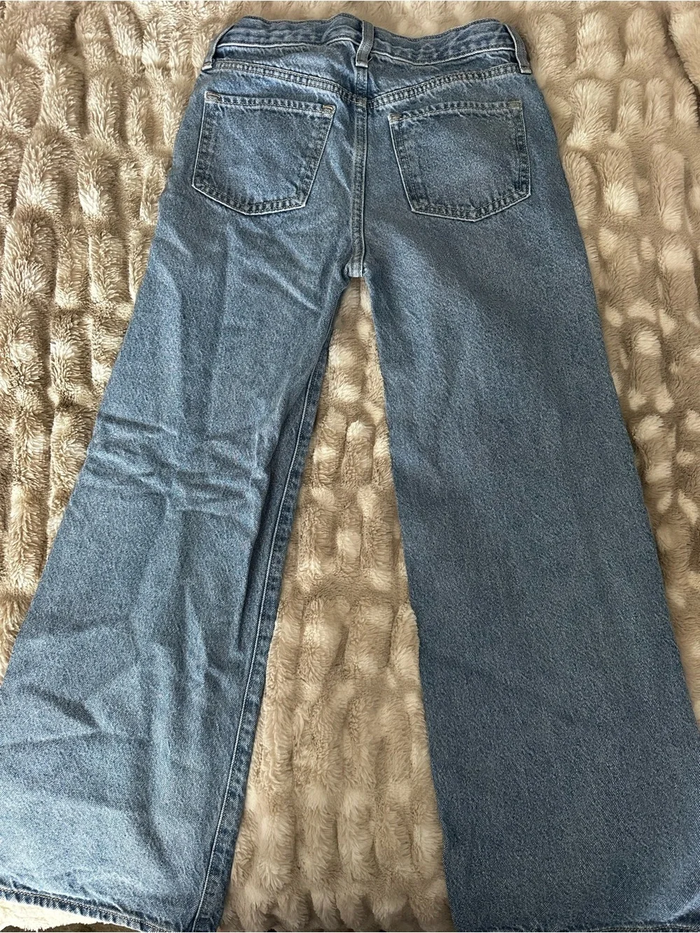 Old Navy Light Blue Wide Leg Jeans - Flared Denim